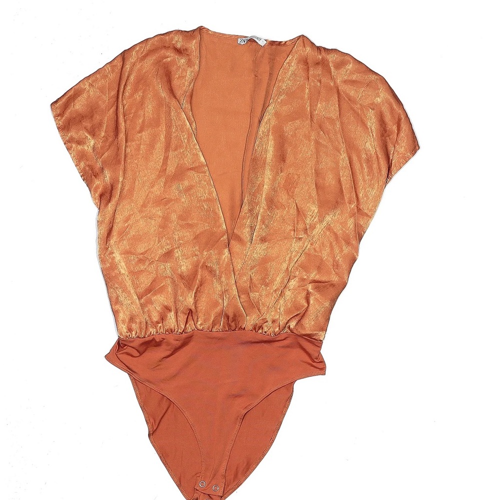Orange Short Sleeved Bodysuit
